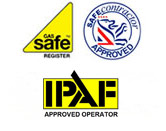 Air conditioning and heating services accreditation logos